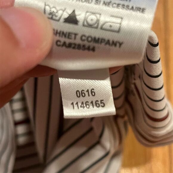 FootJoy Men's XL Striped Polo Golf Shirt Blue/White/Red Short Sleeve - Picture 5 of 6